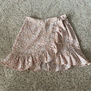 Shein floral skirt